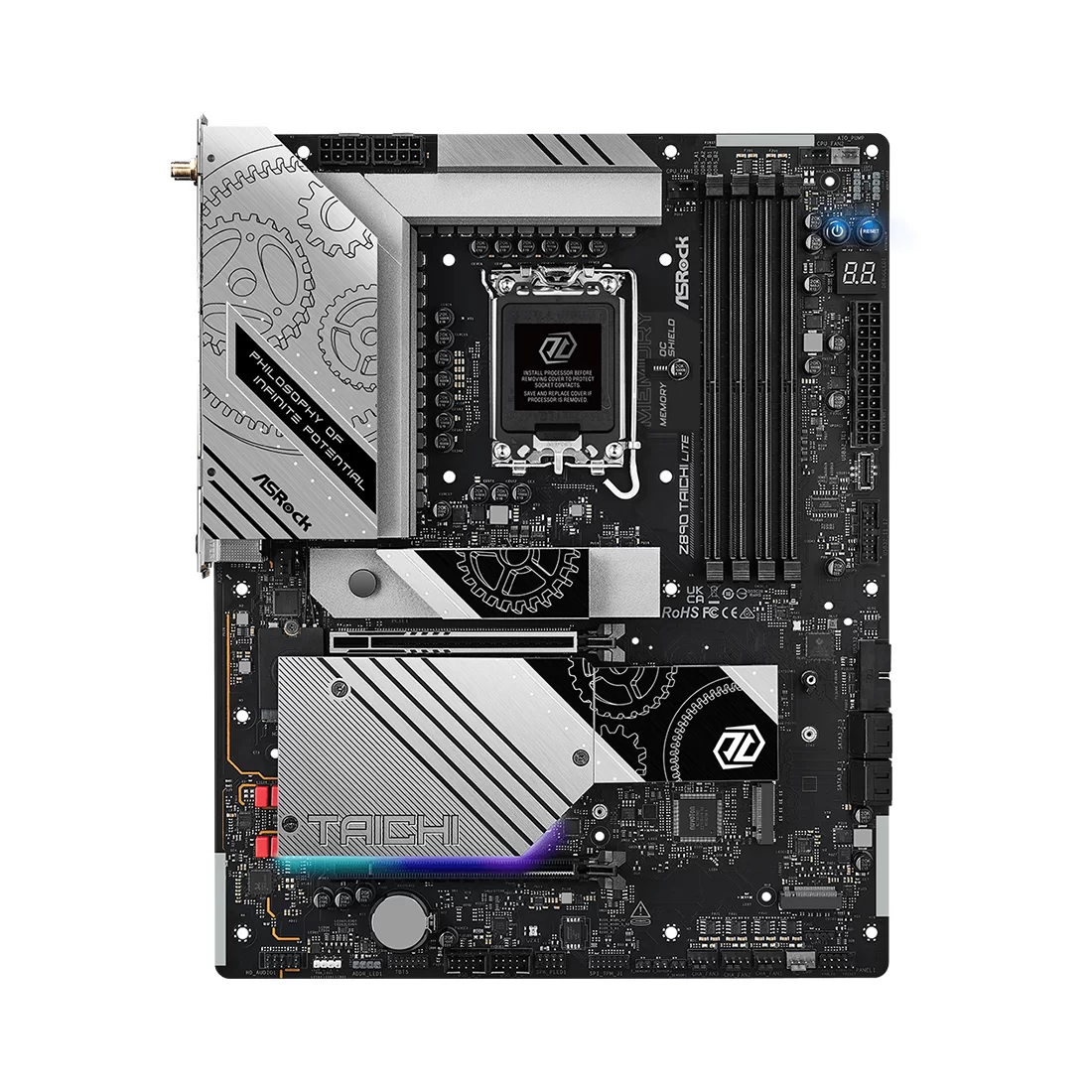 Материнская плата ASRock Z890 Taichi Lite, LGA1851 – купить недорого с доставкой по Алматы и Казахстану