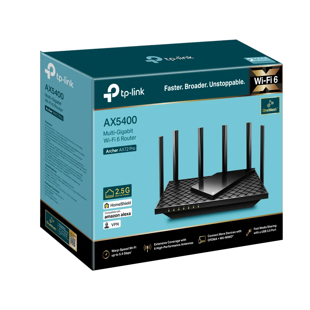 Wi-Fi роутер TP-Link Archer AX72 Pro