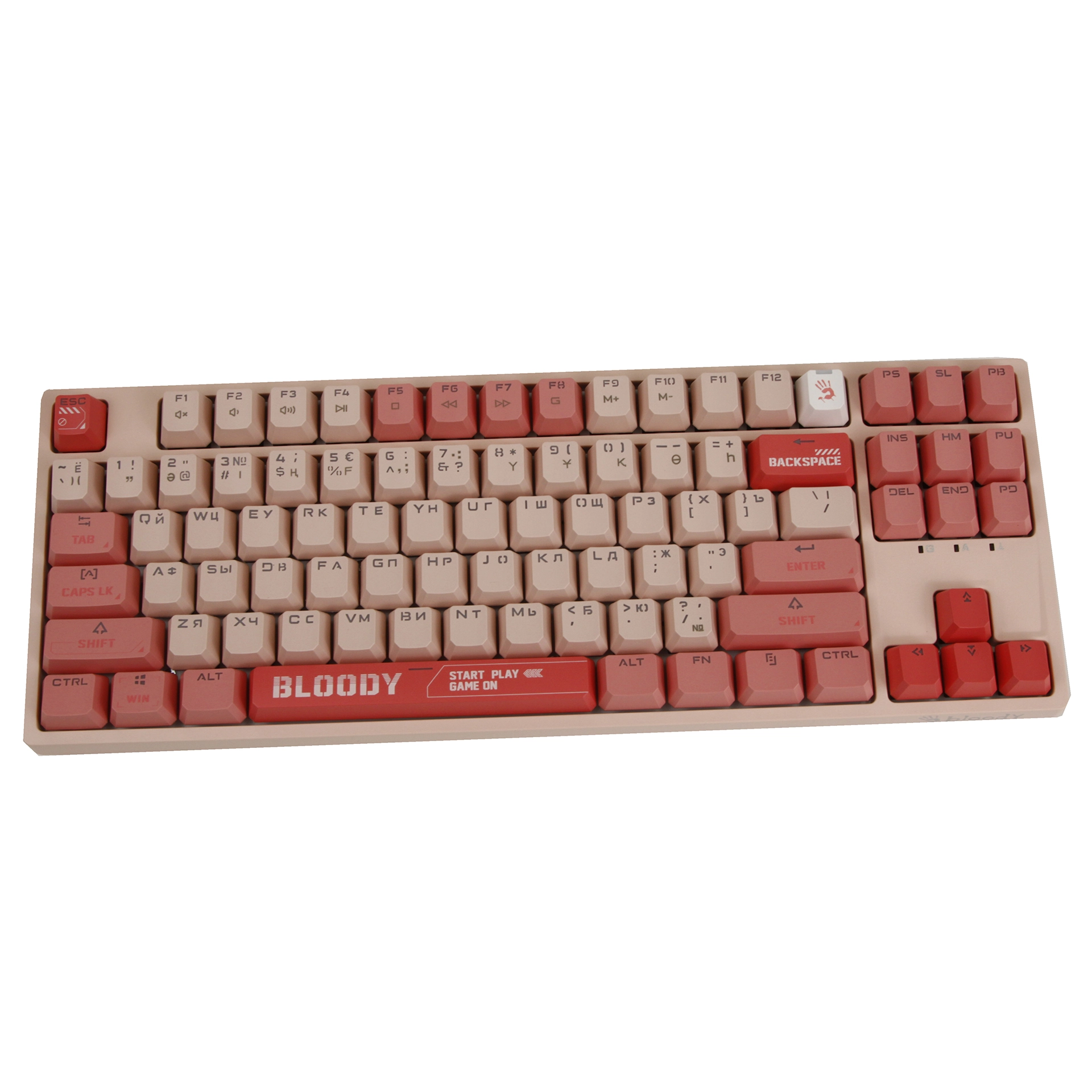 Клавиатура A4Tech Bloody S87, BLMS Red Plus Switch, Pink, USB – купить недорого с доставкой по Алматы и Казахстану фото 2