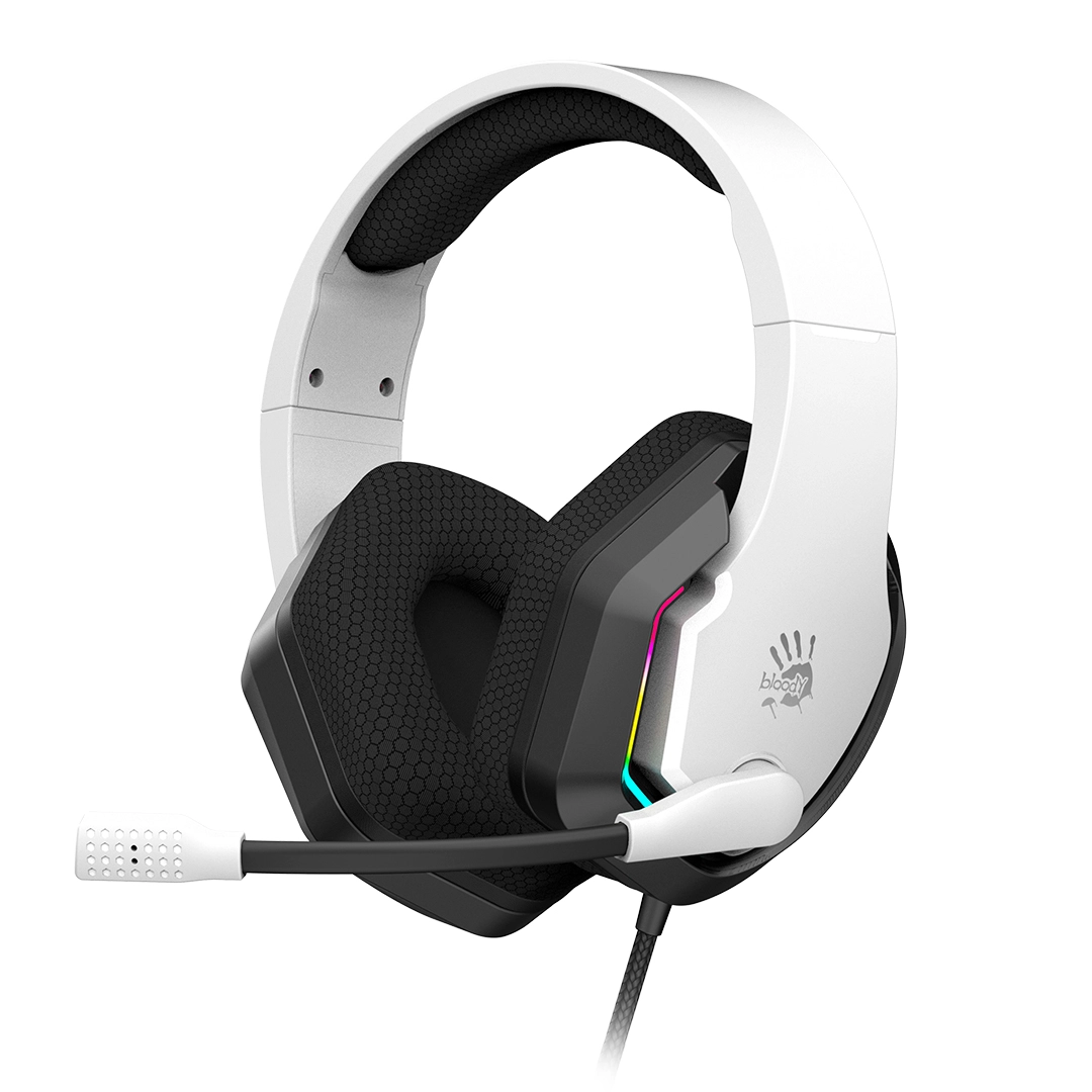 Гарнитура игровая проводная A4Tech Bloody G260p, 50 мм, белая