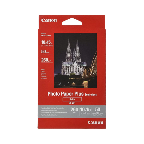 Полуглянцевая фотобумага Canon SG-201 4x6inch 50SH – купить недорого с доставкой по Алматы и Казахстану