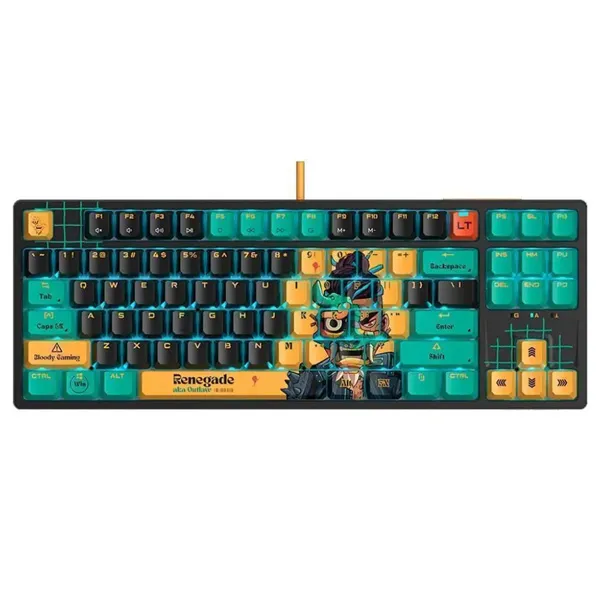 Клавиатура игровая A4Tech Bloody AT87 Renegade Midnight Savage, чёрная