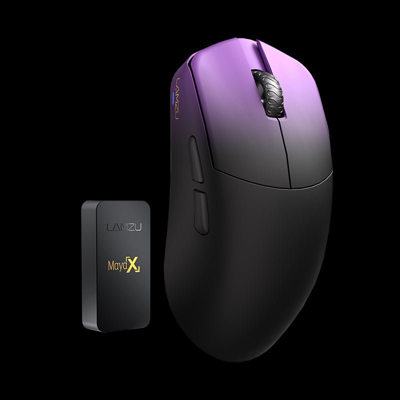 Мышь игровая беспроводная Lamzu Maya X PAW3950, 30000 dpi, 8000 Гц, фиолетовая (6975637430114) – купить недорого с доставкой по Алматы и Казахстану