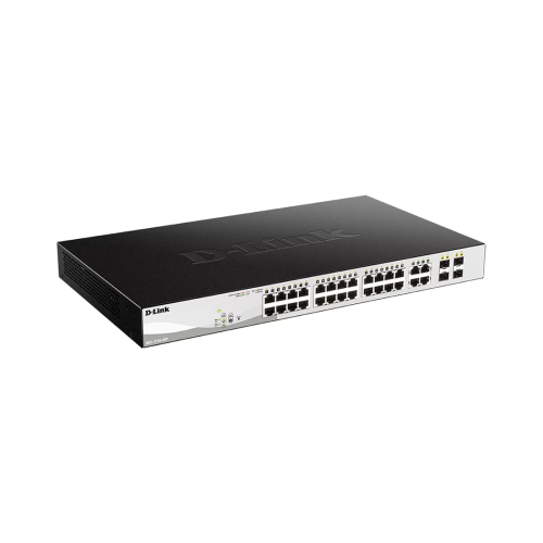 Коммутатор D-Link DGS-1210-28P/ME/B2A, 24 порта 1 Гбит/с, 4×SFP, PoE, управляемый L2 — купить в Казахстане | neom.kz