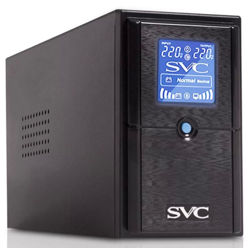 Источник бесперебойного питания SVC V-500-L-LCD, 300 Вт, линейно-интерактивный, AVR, 2 розетки — купить в Казахстане | neom.kz