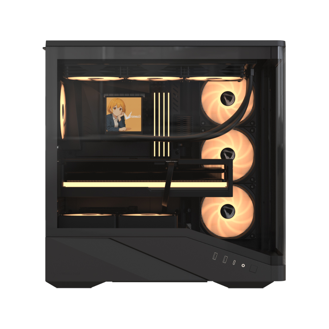 Компьютерный корпус Formula V Crystal U9 PA Black без Б/П фото 3