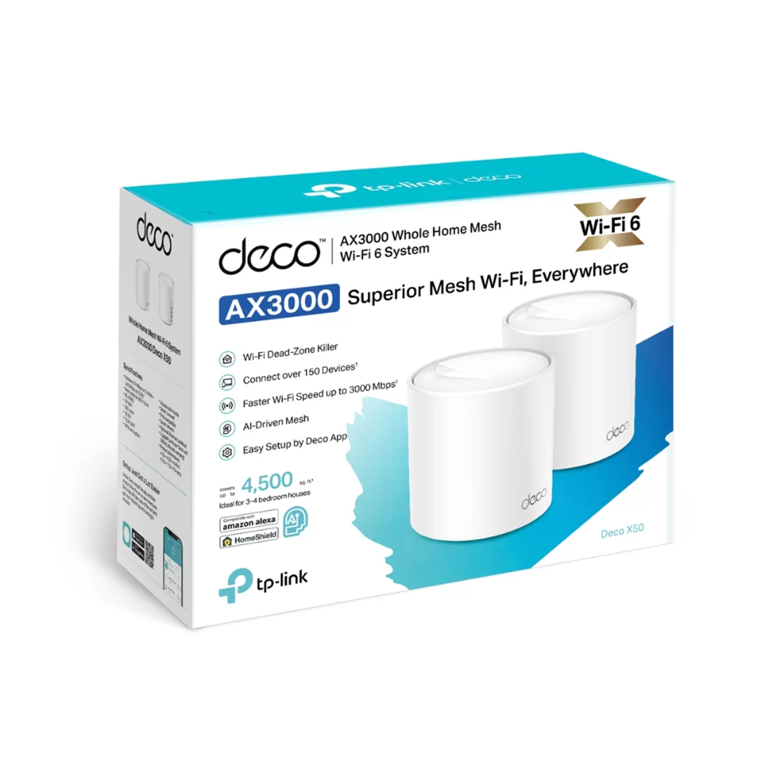 Беспроводная MESH-система Wi-Fi TP-Link Deco X50(2-pack) – купить недорого с доставкой по Алматы и Казахстану
