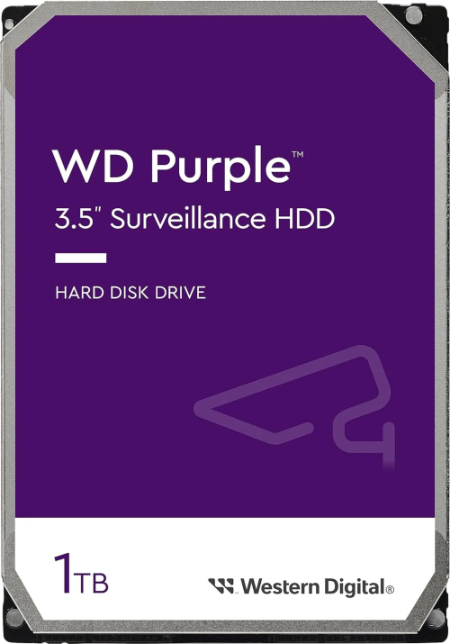 Жесткий диск для видеонаблюдения HDD  1Tb Western Digital Purple SATA 6Gb/s 64Mb 3,5" WD11PURZ – купить недорого с доставкой по Алматы и Казахстану