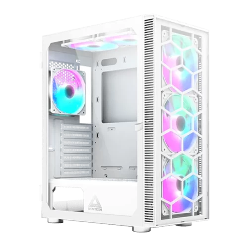 Корпус Montech X3 GLASS (W) ATX/Micro-ATX/Mini-ITX 1xUSB3.0 2xUSB2.0 1xAudio 1xMic Белый