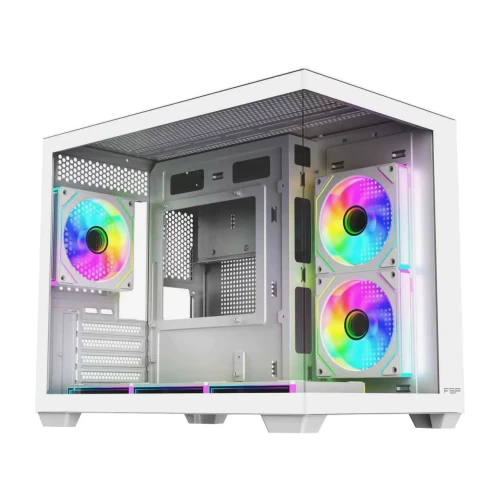Корпус FSP S342-WA, Midi Tower, белый, без БП