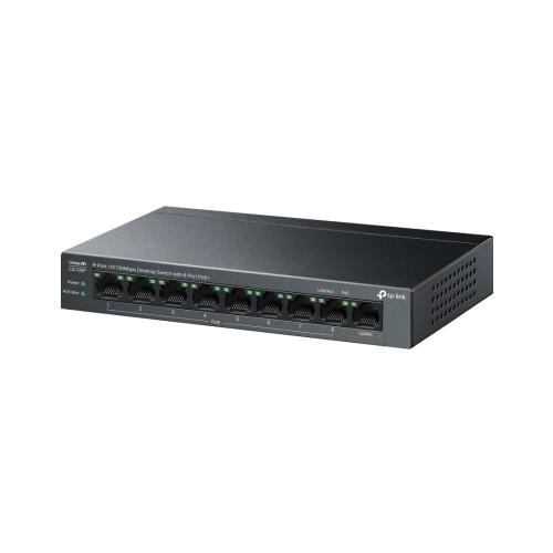 Коммутатор TP-Link LS109P, 9 портов 100 Мбит/с, PoE — купить в Казахстане | neom.kz