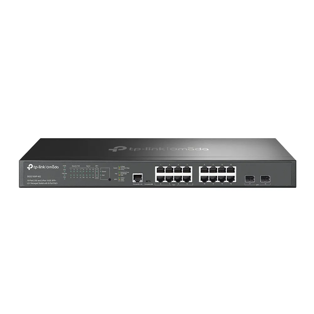 Коммутатор TP-Link SG3218XP-M2, 18 портов 2.5 Гбит/с, PoE+