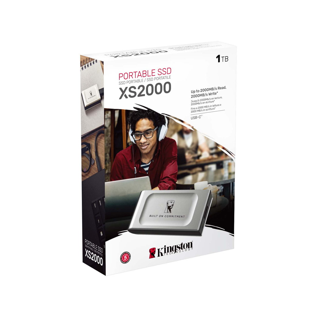 Внешний SSD диск Kingston 1TB XS2000 Серый – купить недорого с доставкой по Алматы и Казахстану