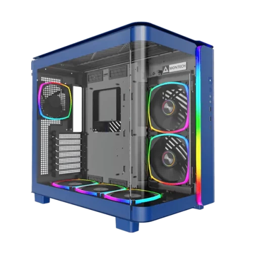 Корпус Montech KING 95 PRO, Midi Tower, синий, без БП