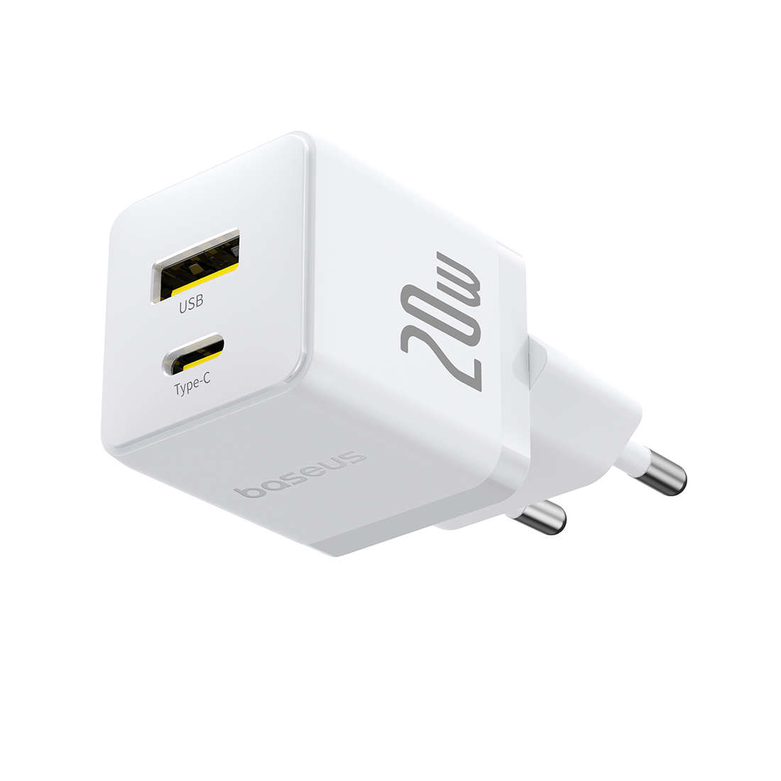 Адаптер питания Baseus Palm C+U 20W White(P10111608213-00) – купить недорого с доставкой по Алматы и Казахстану