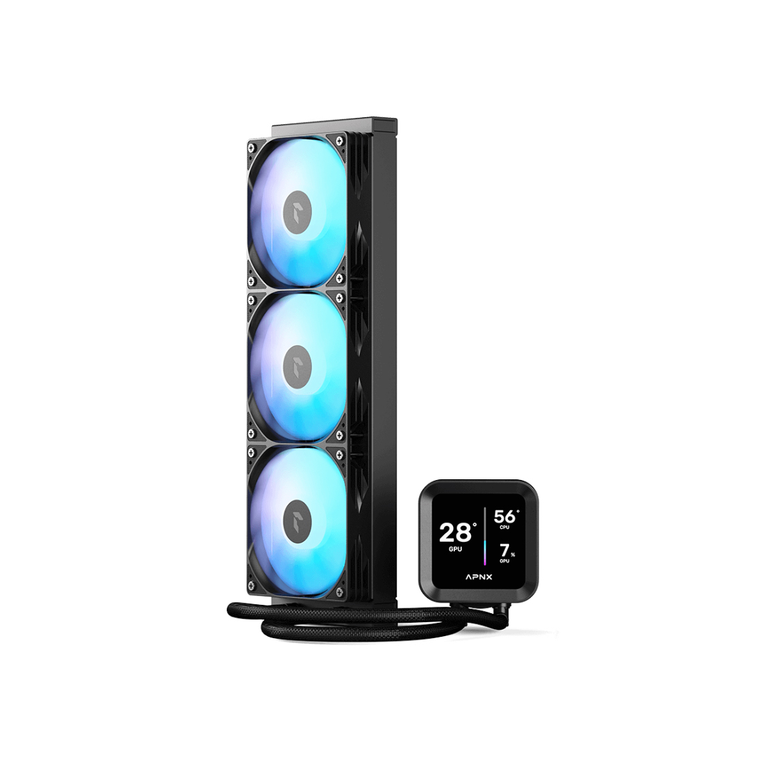 Система водяного охлаждения APNX LC1-D 360 Black 360 мм – купить недорого с доставкой по Алматы и Казахстану