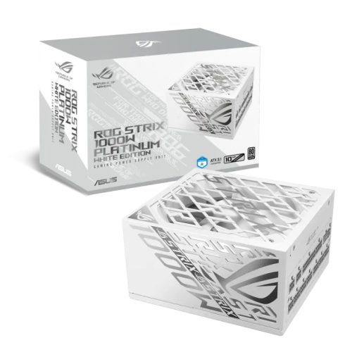 Блок питания ASUS ROG Strix 1000W Platinum 80 ATX 3.1 PLUS ROG-STRIX-1000P-GAMING-WHITE — купить в Казахстане | neom.kz