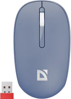 Мышь беспроводная Defender Smart MM-396, 4 кнопки, 1600 dpi, синяя — купить в Казахстане | neom.kz