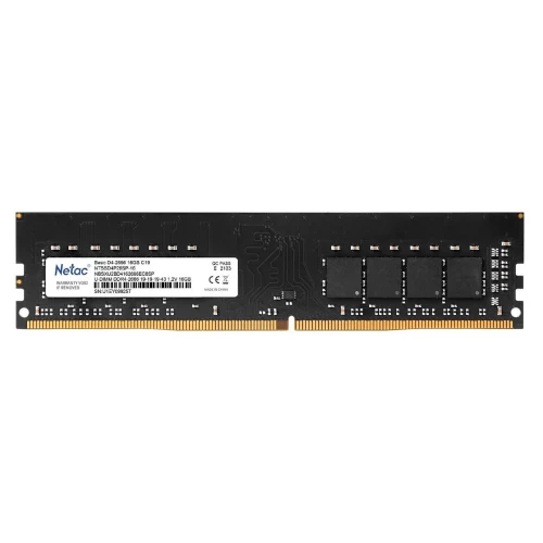 Оперативная память Netac Basic 16GB DDR4-2666 DIMM (NTBSD4P26SP-16) — оперативная память RAM