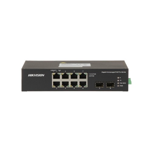 Коммутатор Hikvision DS-3T0310HP/No Power unit, 8 портов 100 Мбит/с, 1 порт 1 Гбит/с, 1×SFP, PoE++, неуправляемый — купить в Казахстане | neom.kz