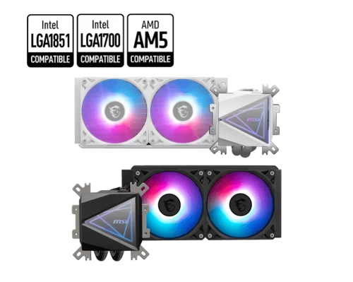 Система водяного охлаждения MSI MAG CORELIQUID I240 White 240 мм — купить в Казахстане | neom.kz