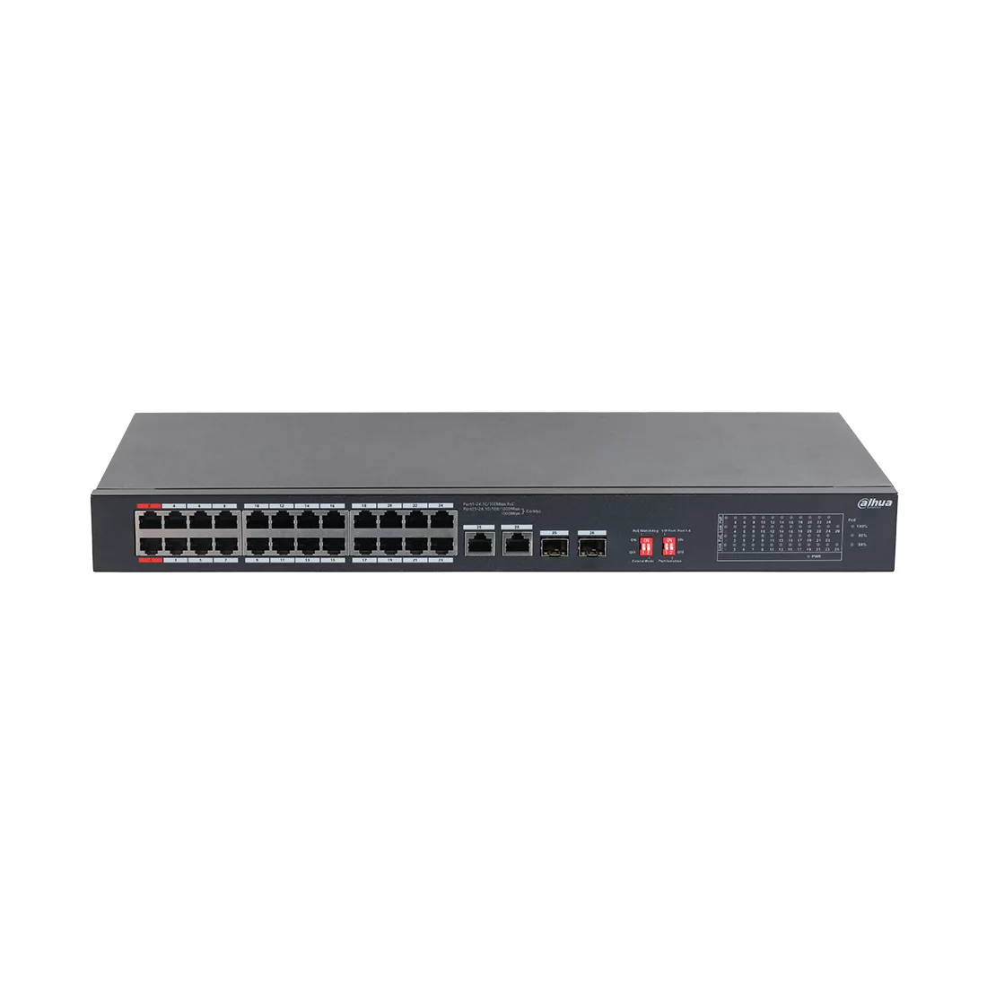 Коммутатор Dahua DH-S3226-24ET-240, 24 порта 100 Мбит/с, PoE, неуправляемый – купить недорого с доставкой по Алматы и Казахстану фото 2