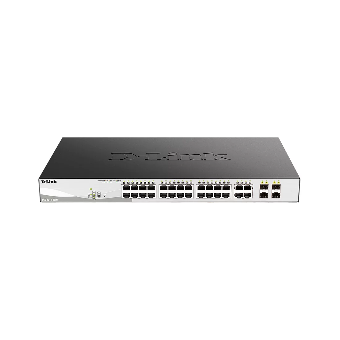 Коммутатор D-Link DGS-1210-28MP/F3A, 24 порта 1 Гбит/с, PoE, управляемый L2 – купить недорого с доставкой по Алматы и Казахстану