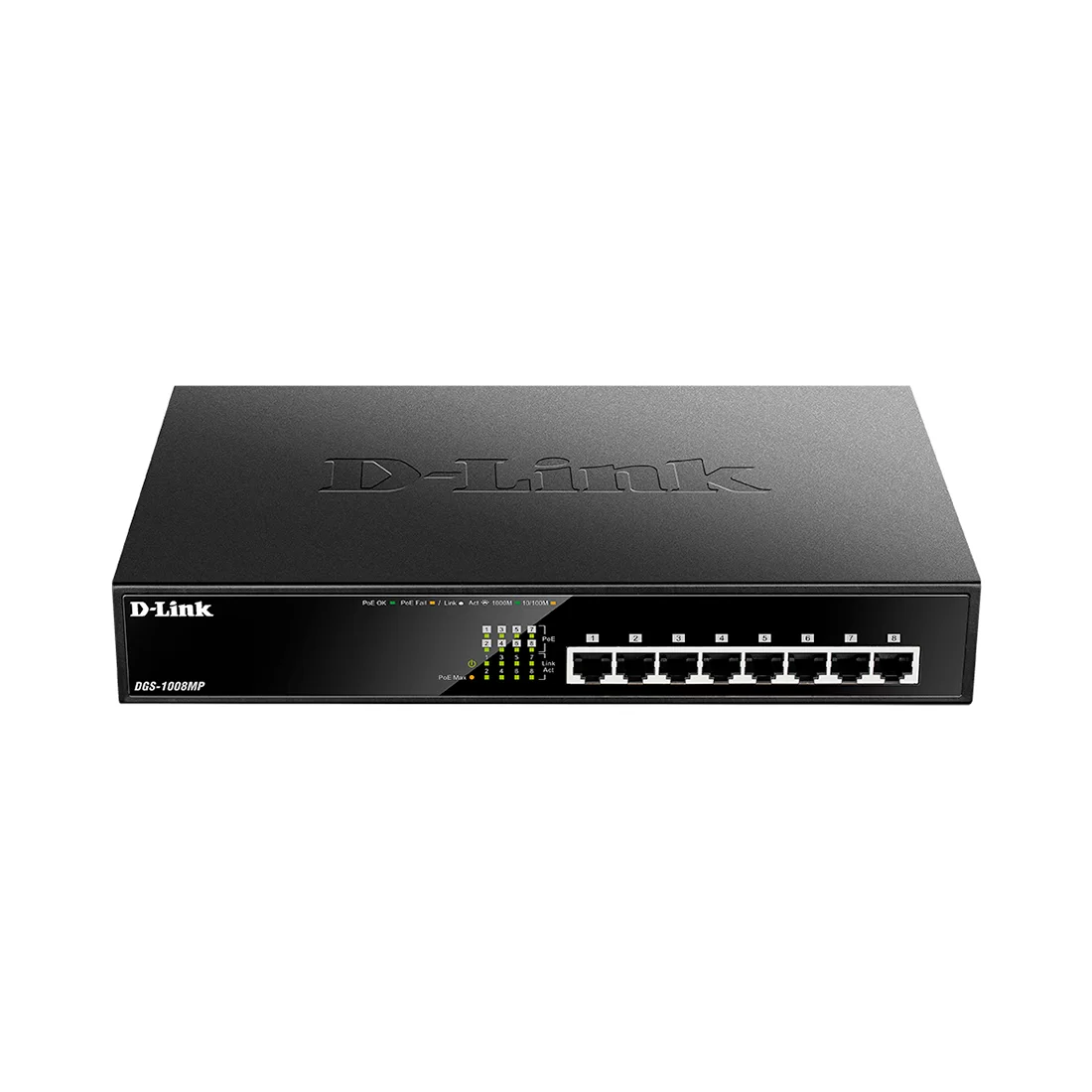 Коммутатор D-Link DGS-1008MP/B1A, 8 портов 1 Гбит/с, PoE, неуправляемый – купить недорого с доставкой по Алматы и Казахстану
