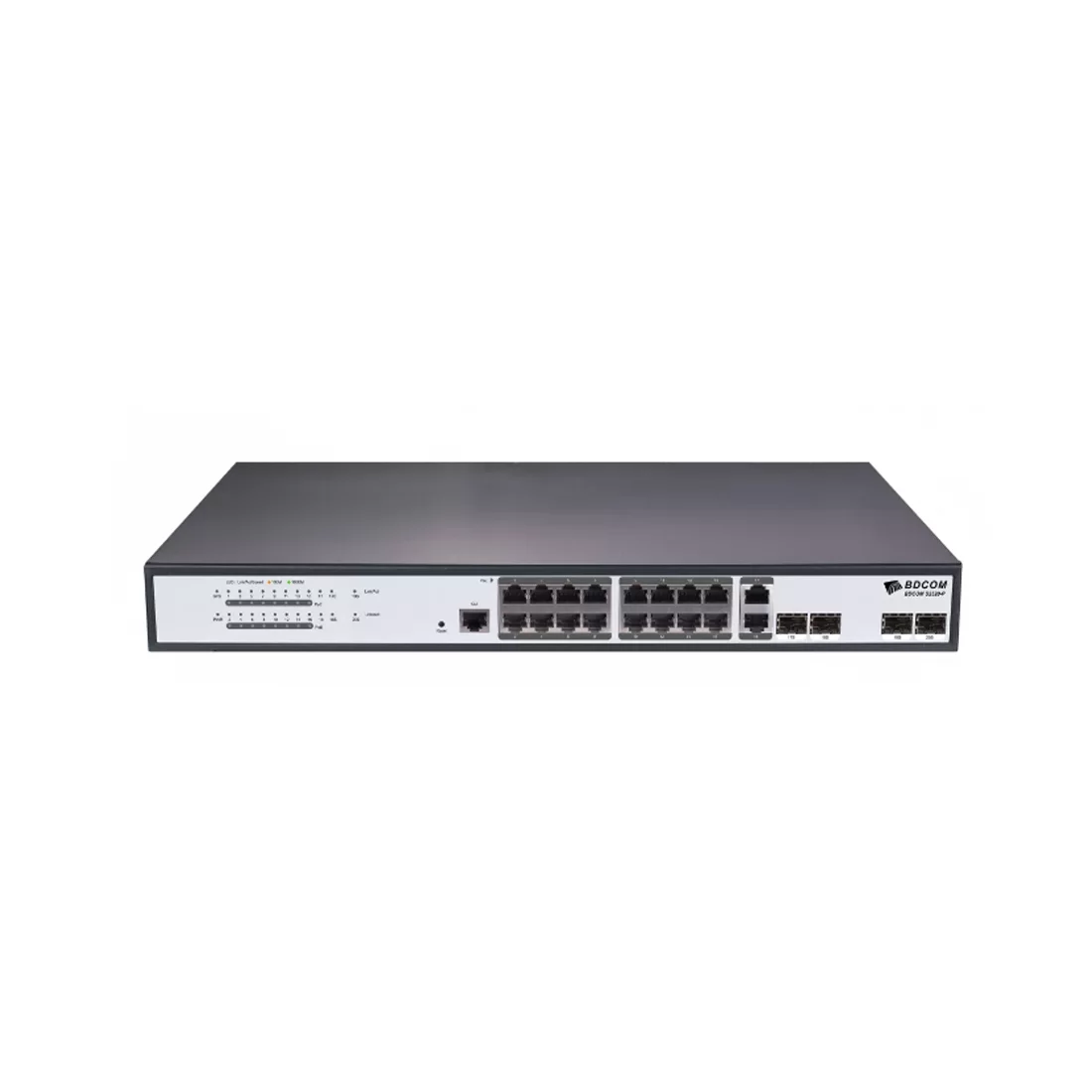 Коммутатор BDCOM S2520-P, 16 портов 1 Гбит/с, PoE, управляемый L2 – купить недорого с доставкой по Алматы и Казахстану