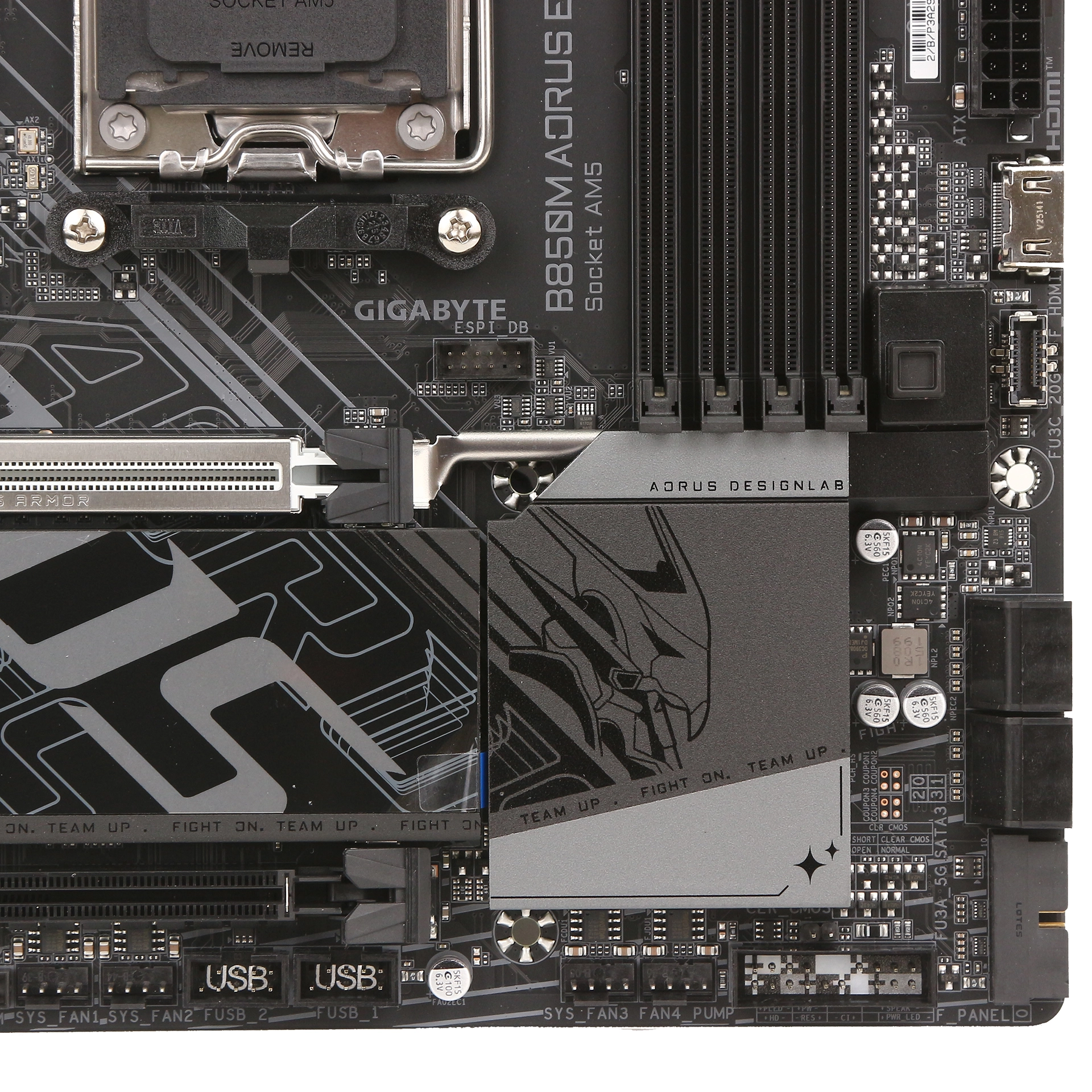 Материнская плата Gigabyte B850M AORUS ELITE WIFI6E AM5 B850 DDR5 Micro ATX фото 5