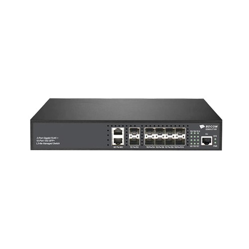 Коммутатор BDCOM S2900-2T10X, 2 порта 1 Гбит/с, 10×SFP+, управляемый L3 — купить в Казахстане | neom.kz