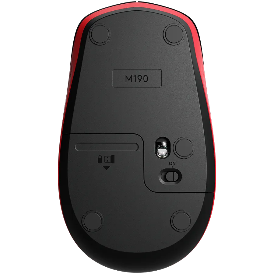 Мышь беспроводная Logitech M190, красная – купить недорого с доставкой по Алматы и Казахстану фото 6