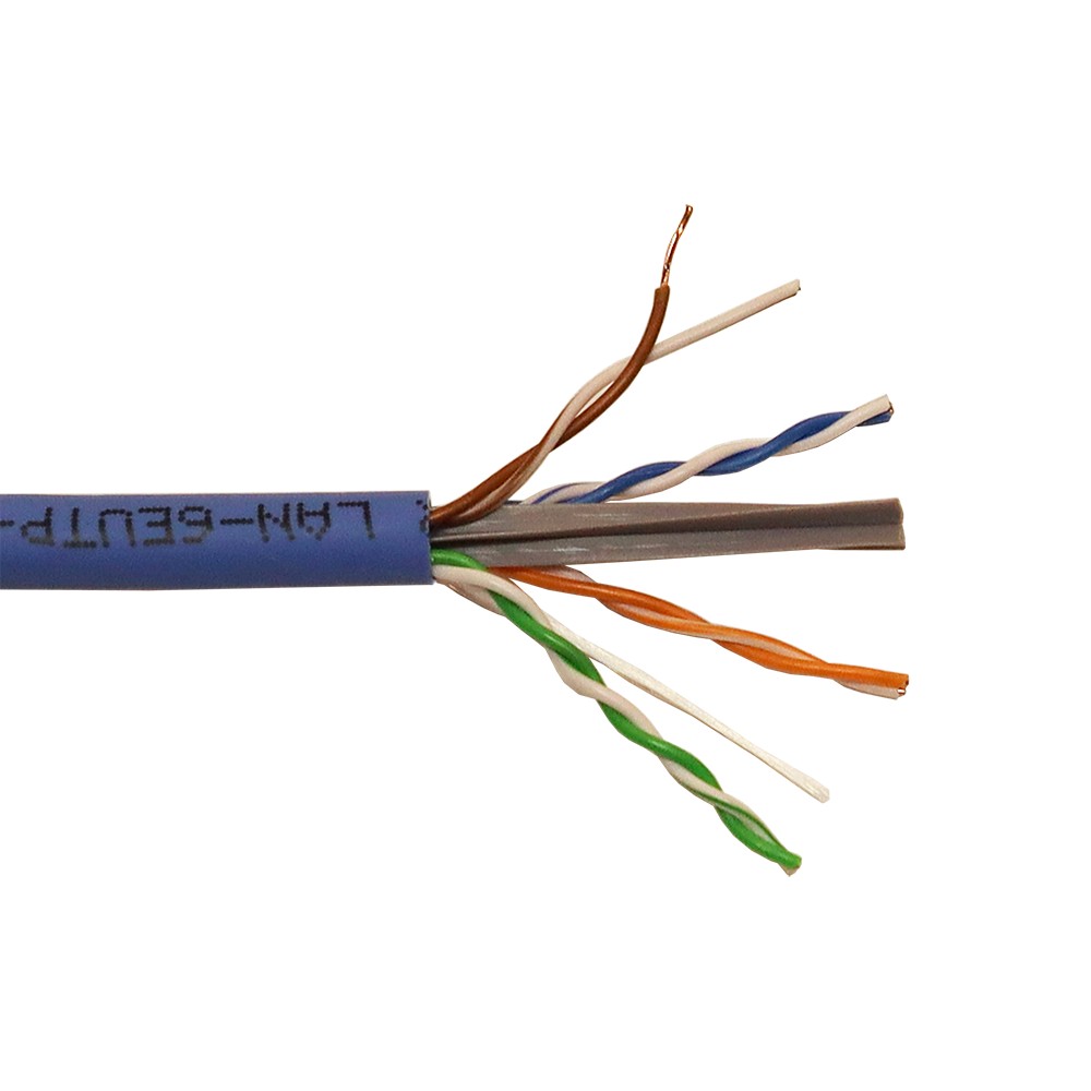 Кабель витая пара Lanmaster LAN-6EUTP-LSZH-BL, U/UTP кат.6, 4 пары, медь, LSZH, бухта 305 м, синий — купить в Казахстане | neom.kz