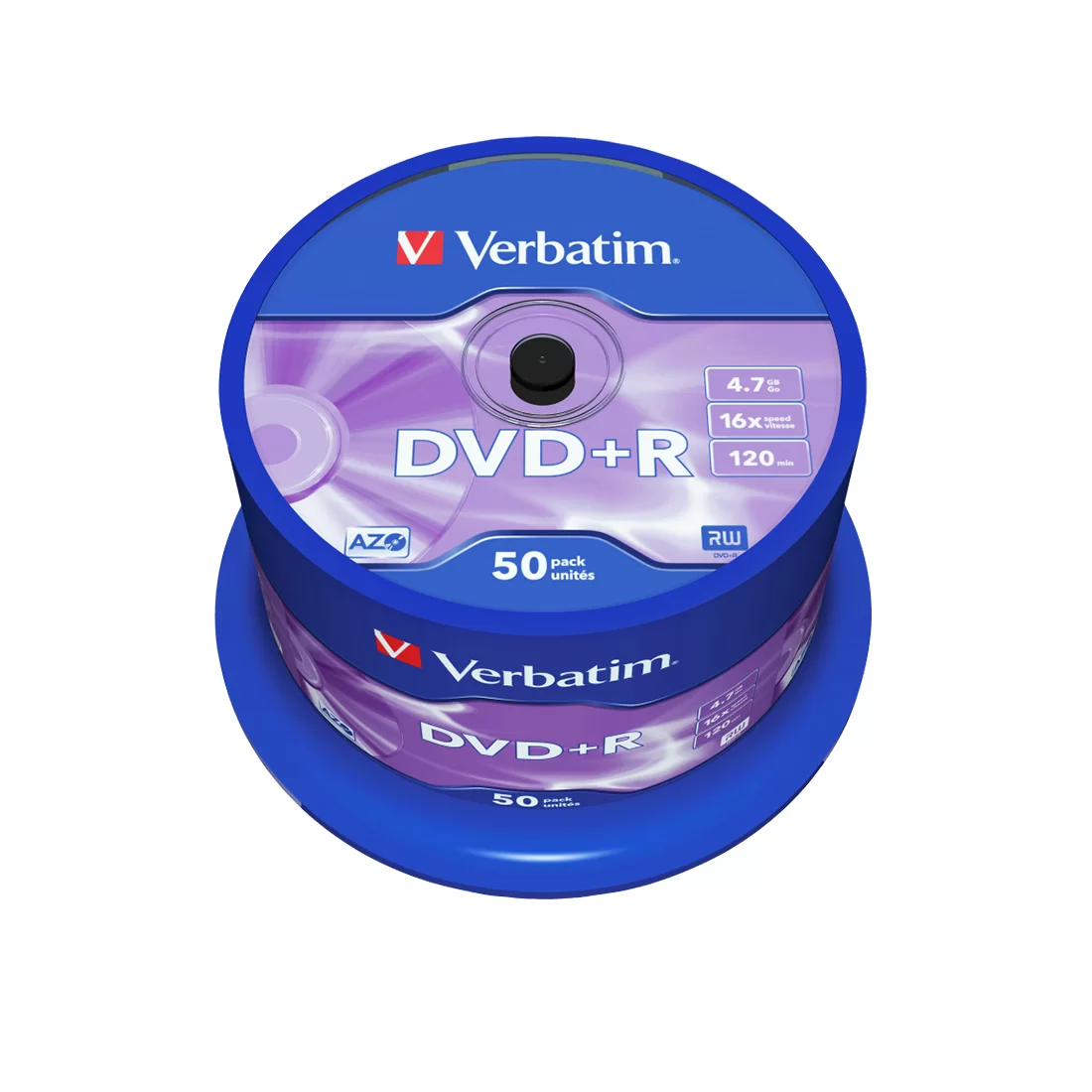 Диск DVD+R Verbatim (43550) 4.7GB 50штук Незаписанный – купить недорого с доставкой по Алматы и Казахстану