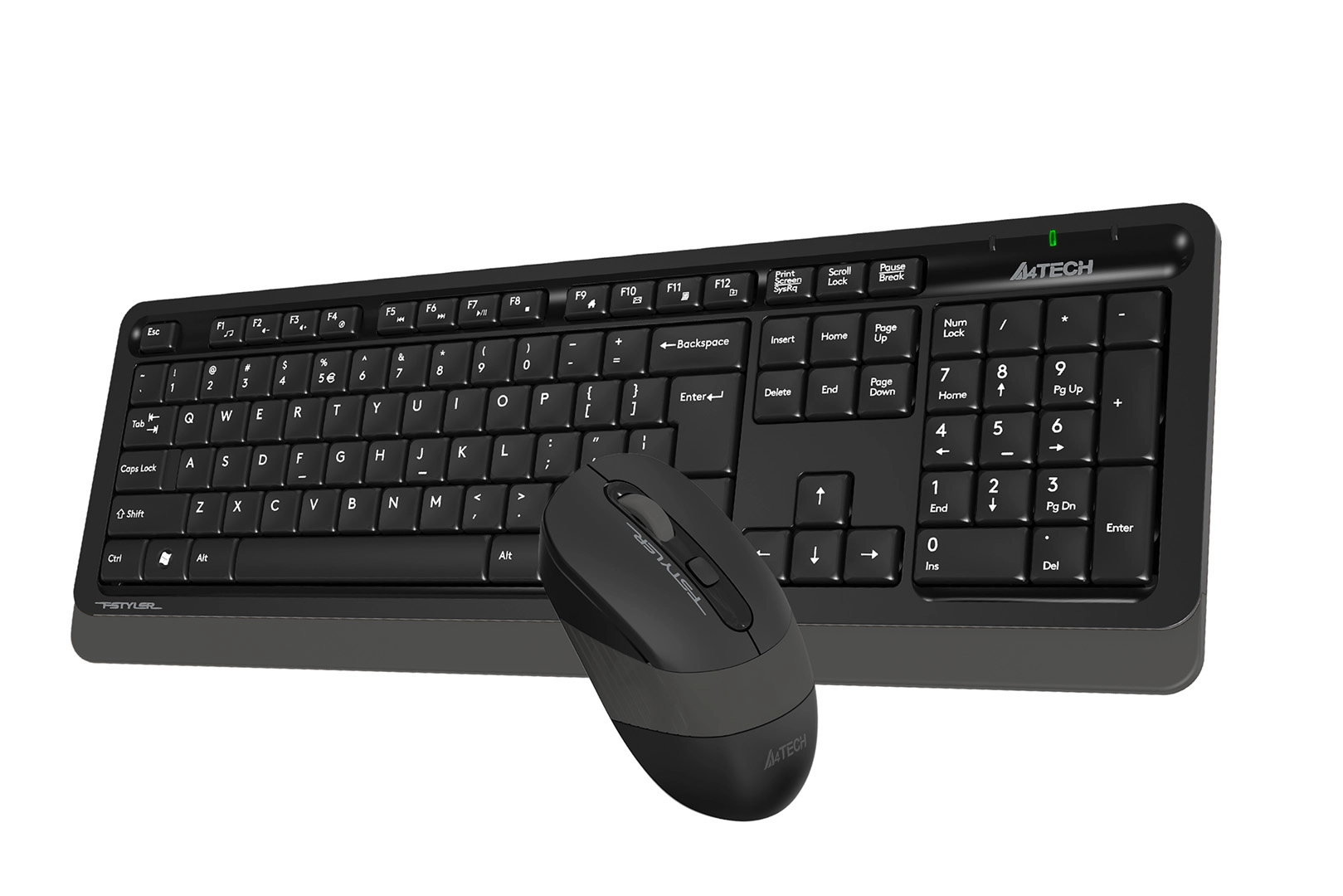 Комплект клавиатура + мышь беспроводной A4Tech Fstyler FG1010S, серый