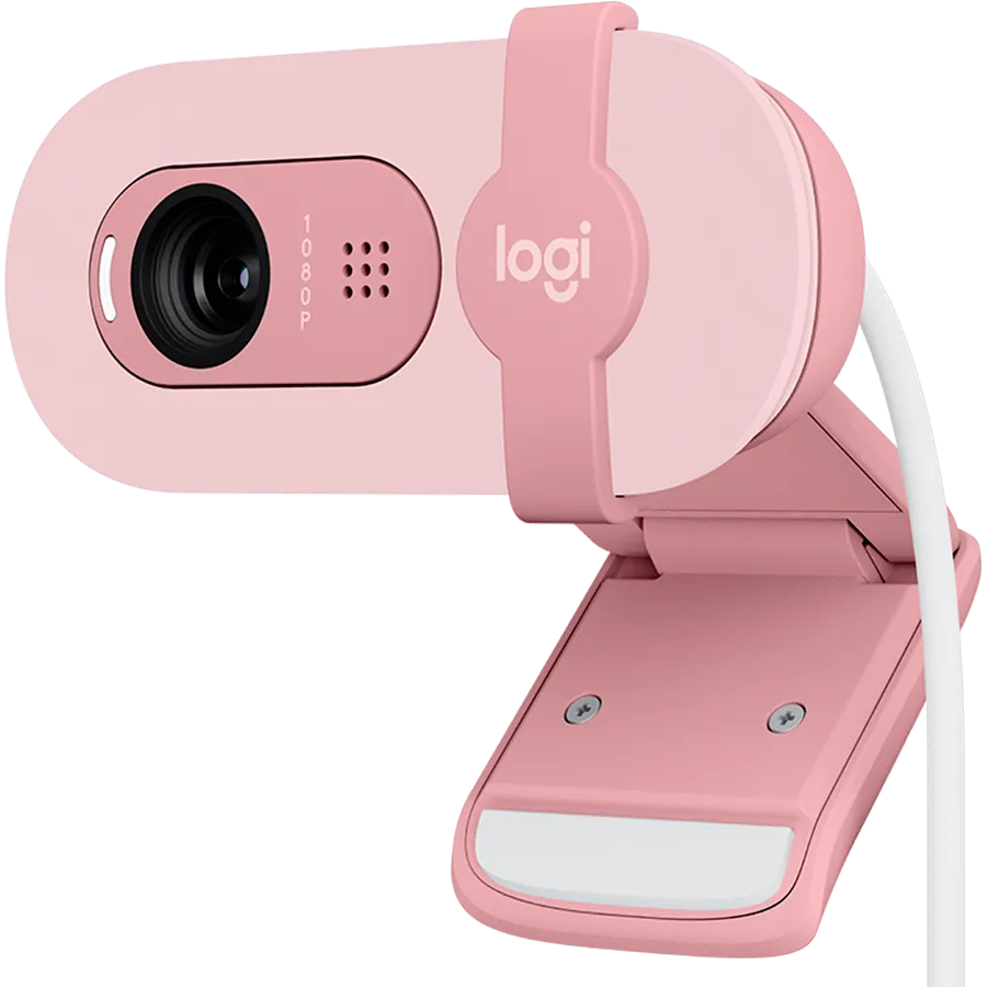 Веб-камера Logitech Brio 100, 1920x1080, розовая – купить недорого с доставкой по Алматы и Казахстану