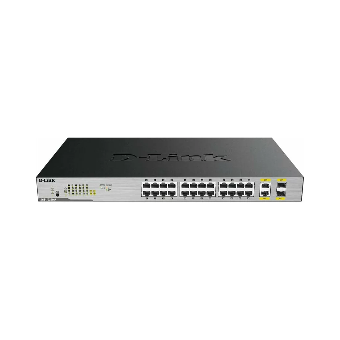 Коммутатор D-Link DGS-1026MP/B2A, 24 порта 1 Гбит/с, 2×SFP, PoE, неуправляемый – купить недорого с доставкой по Алматы и Казахстану фото 2