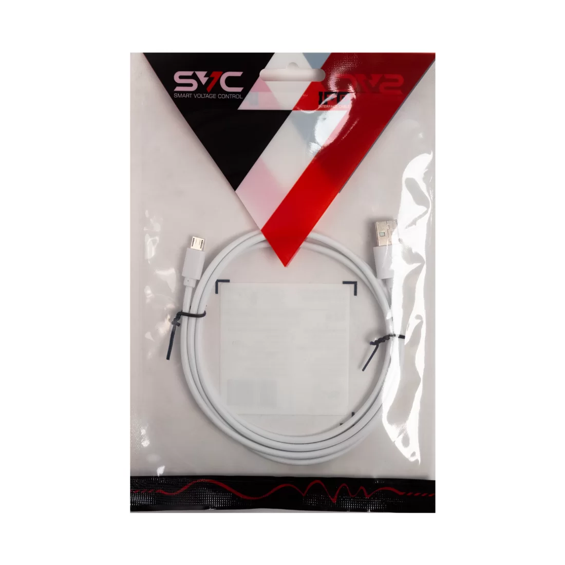 Переходник USB-Micro USB SVC USB-PV0120WH-P, Белый, Пол. пакет, 1.2 м – купить недорого с доставкой по Алматы и Казахстану