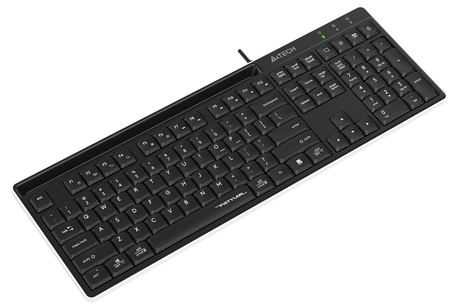 Клавиатура мембранная проводная A4Tech Fstyler FX72, чёрная