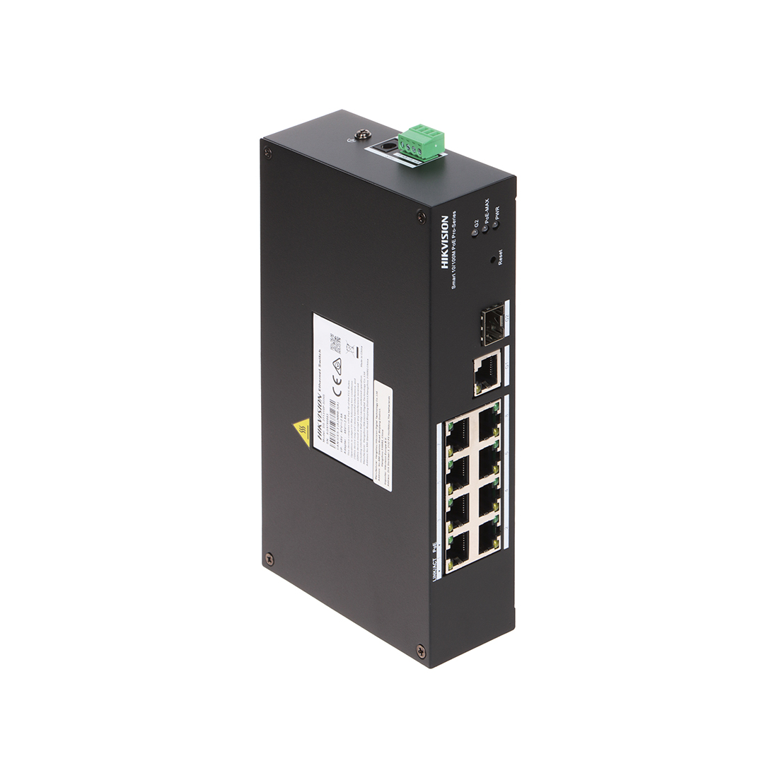 Коммутатор Hikvision DS-3T1310P-SI/HS, 8 портов 100 Мбит/с, 2 порта 1 Гбит/с, 1×SFP, PoE+, управляемый L2 – купить недорого с доставкой по Алматы и Казахстану