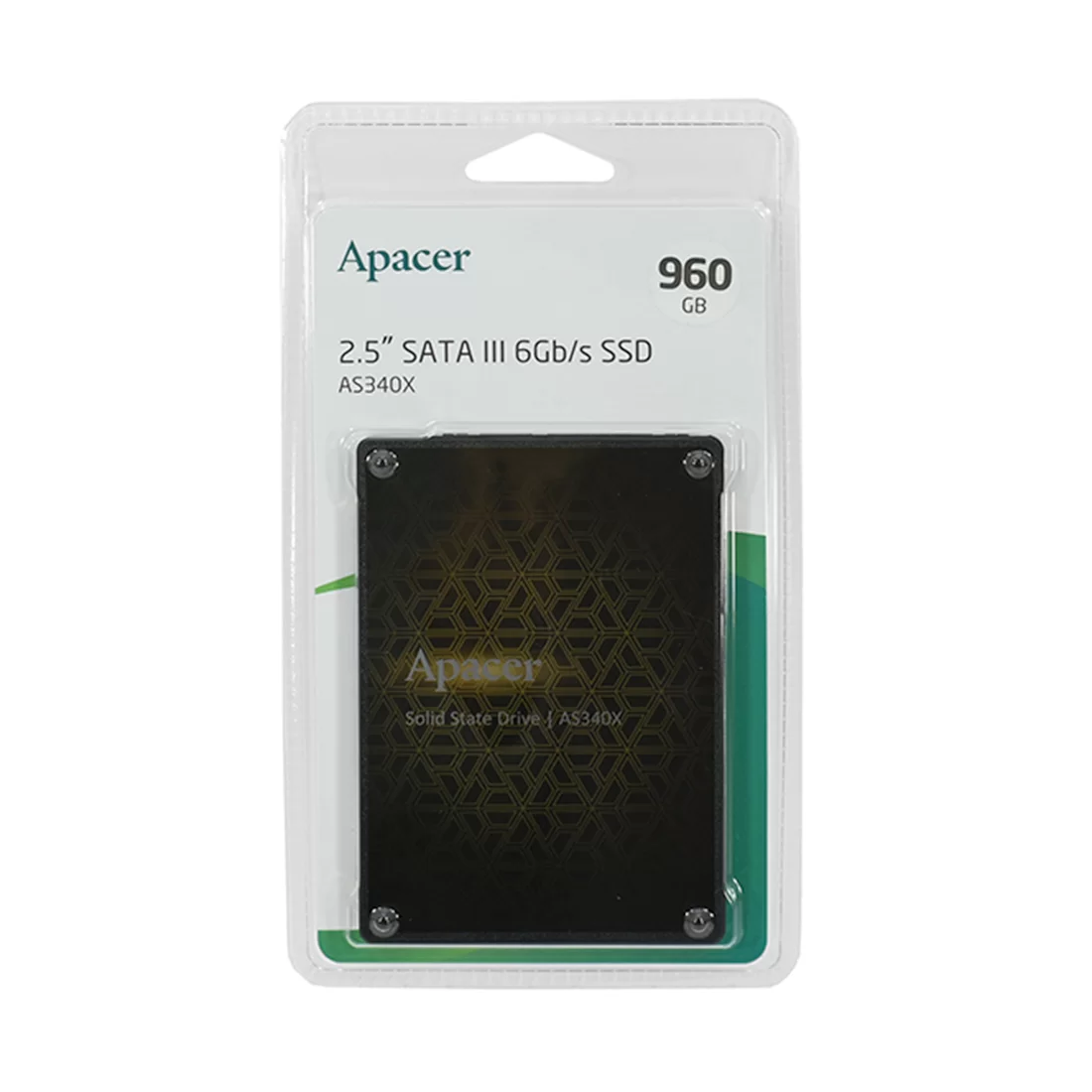 Накопитель SSD Apacer AS340X 960 ГБ, 2.5", SATA III