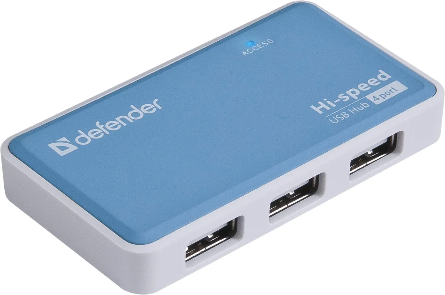 USB-хаб Defender Quadro Power, 4 порта USB 2.0, блок питания в комплекте – купить недорого с доставкой по Алматы и Казахстану