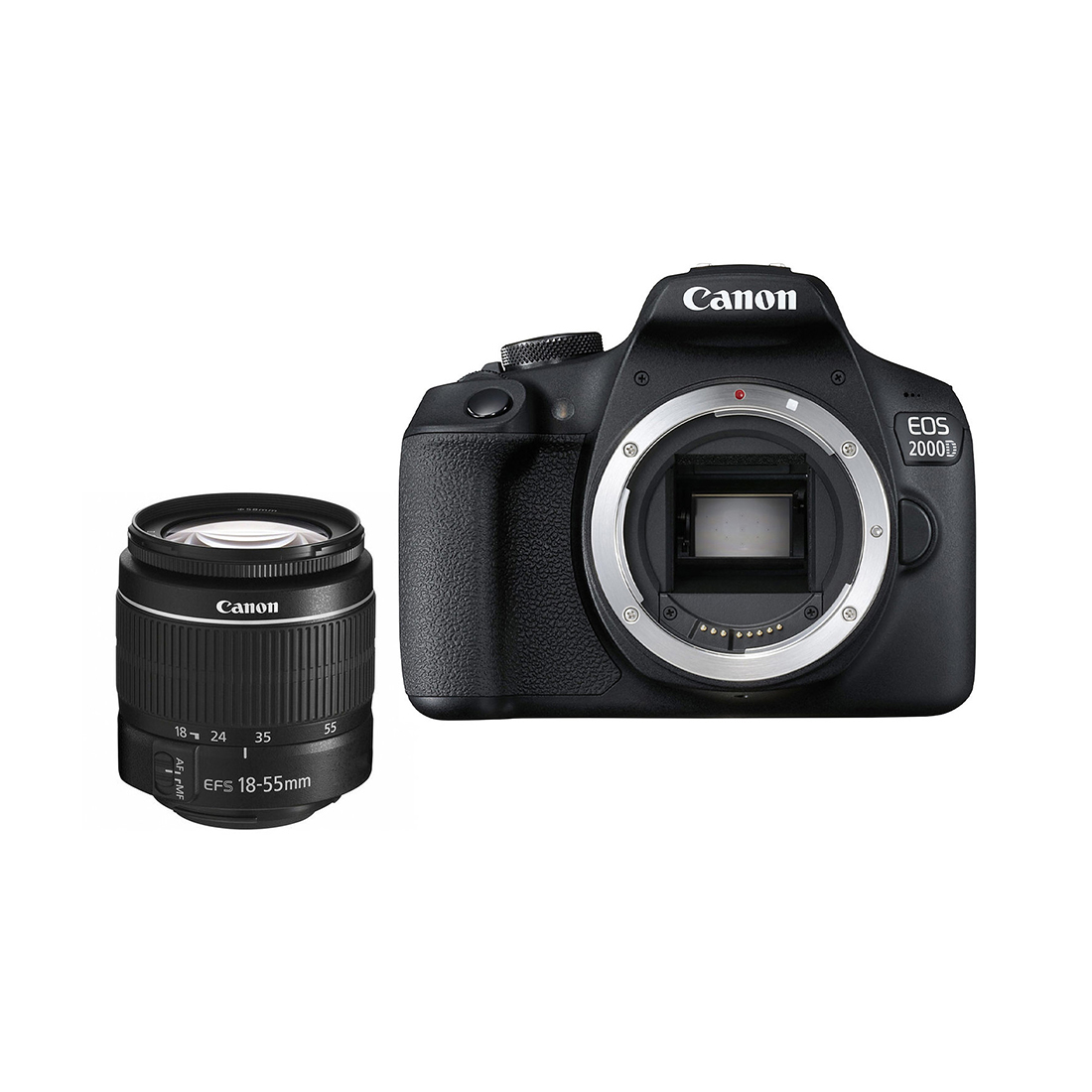 Зеркальный фотоаппарат Canon EOS 2000D kit EF-S 18-55 DC III Black (2728C007AA / 2728C002AB) – купить недорого с доставкой по Алматы и Казахстану