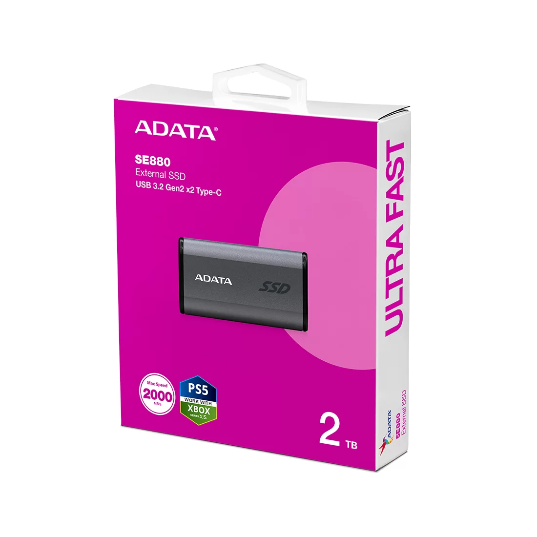 Внешний SSD диск ADATA SE880 2TB Серый – купить недорого с доставкой по Алматы и Казахстану фото 3