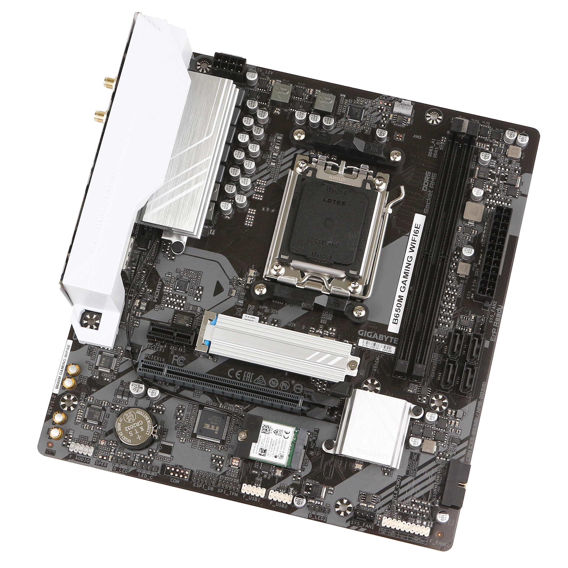 Материнская плата Gigabyte B650M GAMING WIFI6E AM5 B650 DDR5 Micro ATX фото 3
