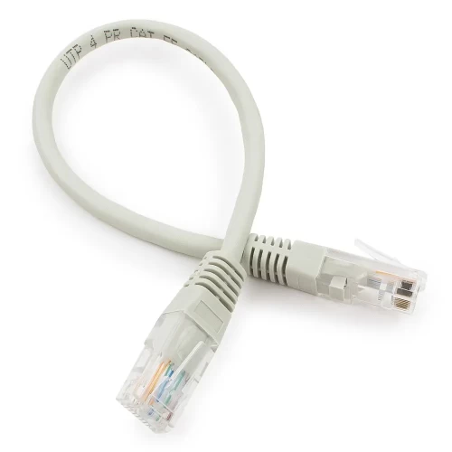 Патч-корд Cablexpert PP10-0.25M, U/UTP кат.5e, 0,25 м, серый — купить в Казахстане | neom.kz