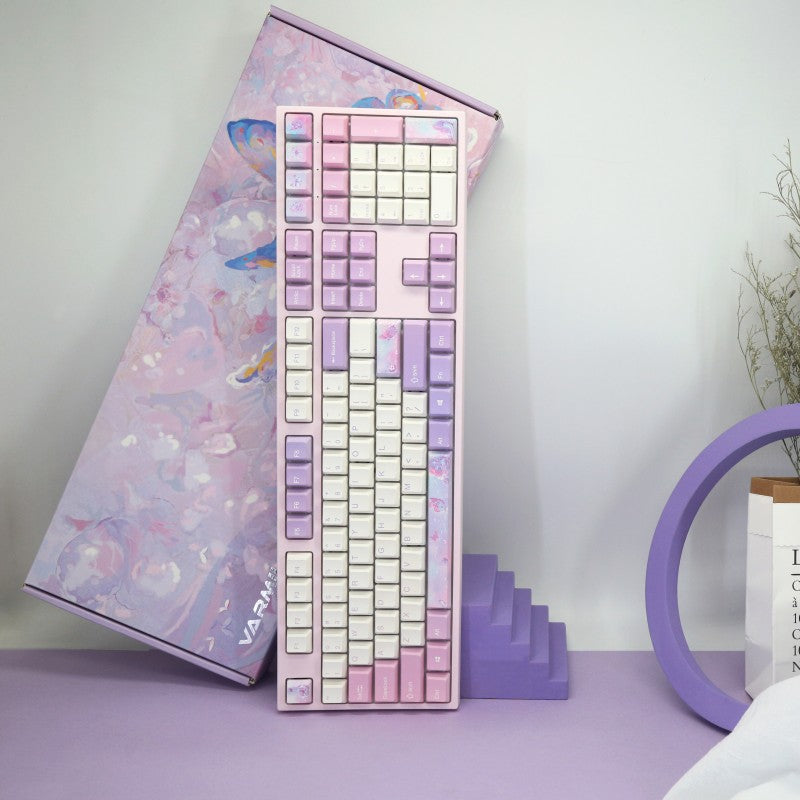 Клавиатура игровая механическая проводная Varmilo Dreams on Board VEM108 EC V2 Sakura, 108 клавиш, ANSI, розовая (A36A030A9A3A01A028) – купить недорого с доставкой по Алматы и Казахстану