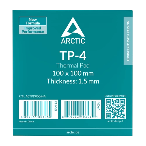Термопрокладка ARCTIC TP-4 100x100x1.5 мм (ACTPD00064A) — купить в Казахстане | neom.kz