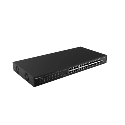 Коммутатор Reyee RG-ES126S-P V2, 24 порта, PoE, неуправляемый — купить в Казахстане | neom.kz