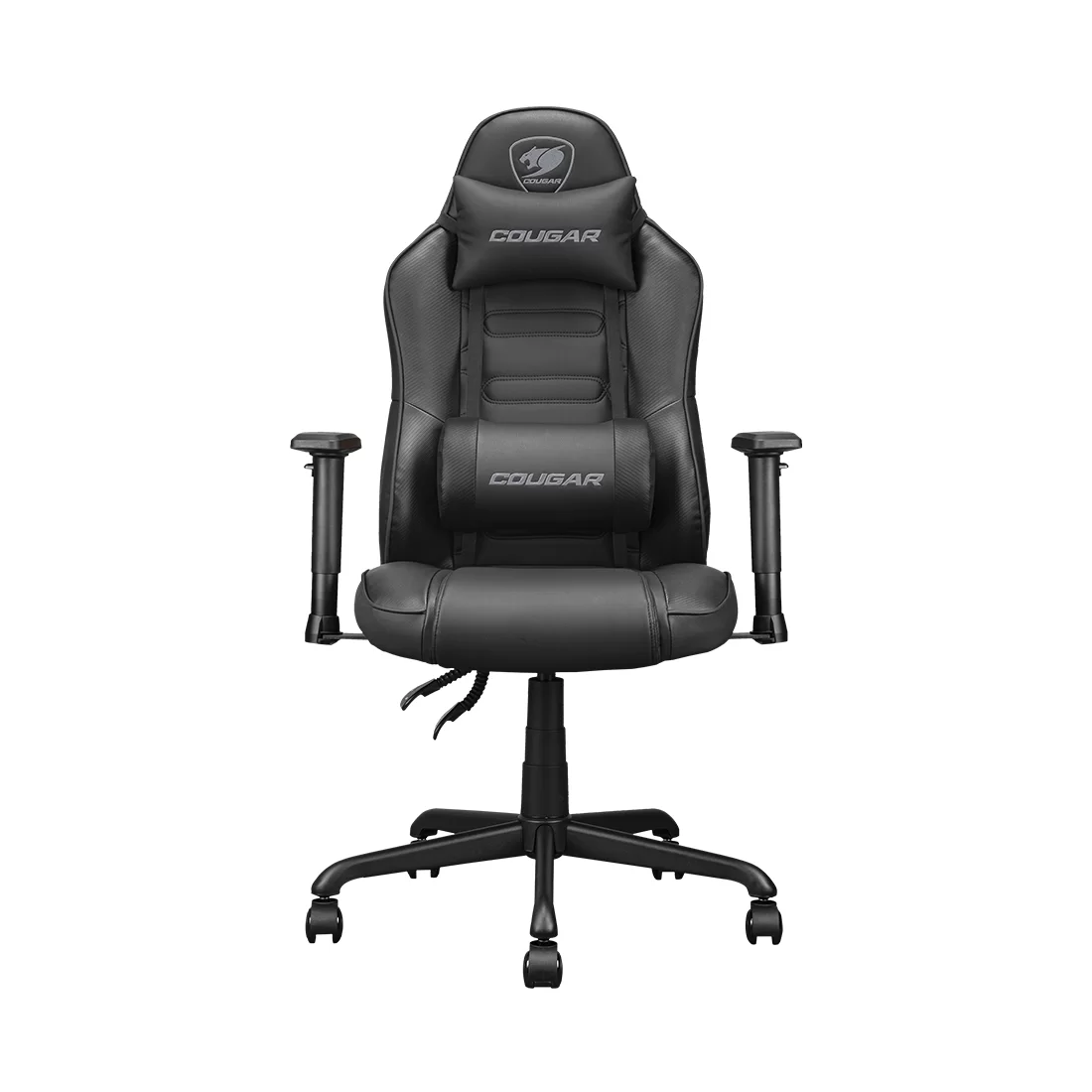 Игровое компьютерное кресло Cougar Fusion S, экокожа, до 120 кг, чёрное (3MFSLBLB.0001) – купить недорого с доставкой по Алматы и Казахстану фото 2